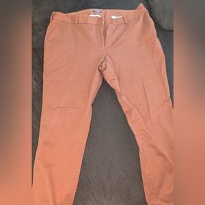 Lands End Plus Size 24W Rust Soft Khaki Pant